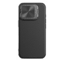 Etui Nillkin CamShield Prop Case na iPhone 16 Pro Max z osłoną na aparat i podstawką - czarne Etui Nillkin CamShield Prop Case na iPhone 16 Pro Max z osłoną na aparat i podstawką - czarne