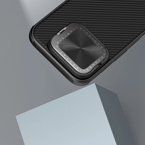 Etui Nillkin CamShield Prop Case na iPhone 16 Pro Max z osłoną na aparat i podstawką - czarne Etui Nillkin CamShield Prop Case na iPhone 16 Pro Max z osłoną na aparat i podstawką - czarne