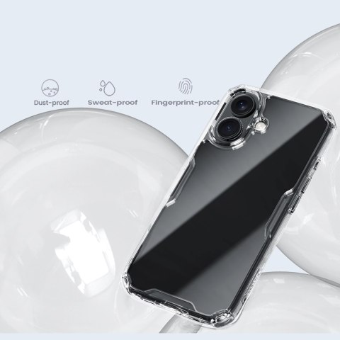 Etui Nillkin Nature Pro Case na iPhone 16 - przezroczysto-białe Etui Nillkin Nature Pro Case na iPhone 16 - przezroczysto-białe