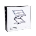 Podstawka pod laptopa Wozinsky WRS-CPY75DSS aluminiowa + Gratis! podstawka do smartfona - srebrna