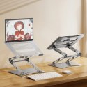 Podstawka pod laptopa Wozinsky WRS-CPY75DSS aluminiowa + Gratis! podstawka do smartfona - srebrna