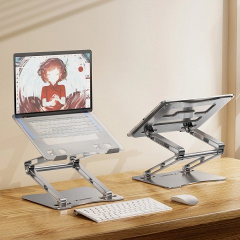 Podstawka pod laptopa Wozinsky WRS-CPY75DSS aluminiowa + Gratis! podstawka do smartfona - srebrna Podstawka pod laptopa Wozinsky WRS-CPY75DSS aluminiowa + Gratis! podstawka do smartfona - srebrna