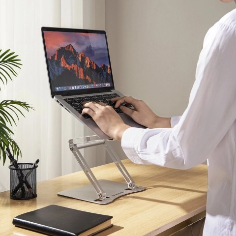 Podstawka pod laptopa Wozinsky WRS-CPY75DSS aluminiowa + Gratis! podstawka do smartfona - srebrna Podstawka pod laptopa Wozinsky WRS-CPY75DSS aluminiowa + Gratis! podstawka do smartfona - srebrna