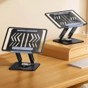Podstawka pod laptopa Wozinsky WRS-CPY84SB 360 aluminiowa + Gratis! podstawka do smartfona - czarna