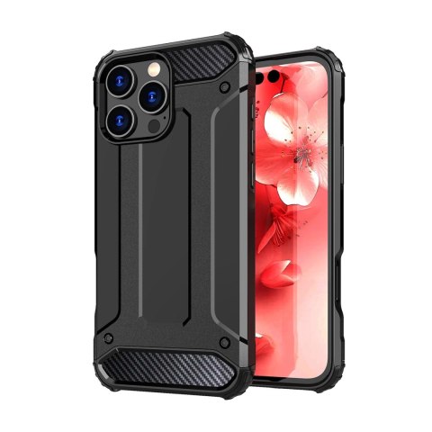 Etui Hybrid Armor pancerne na iPhone 16 Pro Max - czarne Etui Hybrid Armor pancerne na iPhone 16 Pro Max - czarne