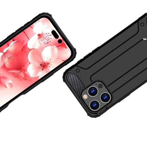 Etui Hybrid Armor pancerne na iPhone 16 Pro Max - czarne Etui Hybrid Armor pancerne na iPhone 16 Pro Max - czarne