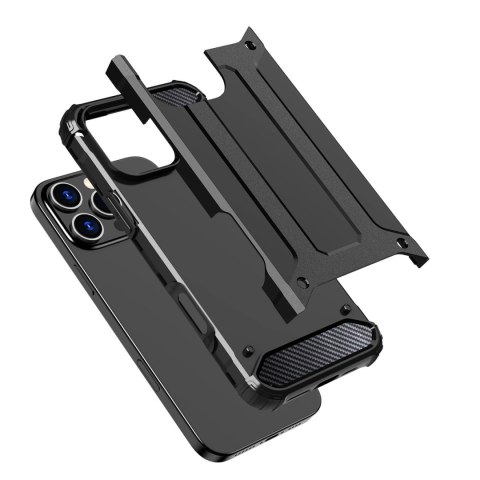 Etui Hybrid Armor pancerne na iPhone 16 Pro - czarne Etui Hybrid Armor pancerne na iPhone 16 Pro - czarne