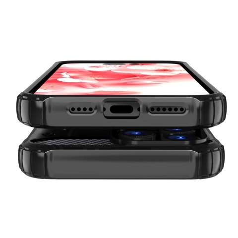 Etui Hybrid Armor pancerne na iPhone 16 Pro - czarne Etui Hybrid Armor pancerne na iPhone 16 Pro - czarne