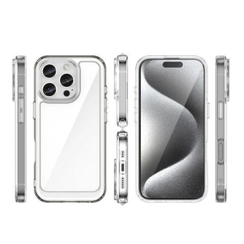 Etui Outer Space Case z żelową ramką do iPhone 16 Pro Max - przezroczyste Etui Outer Space Case z żelową ramką do iPhone 16 Pro Max - przezroczyste