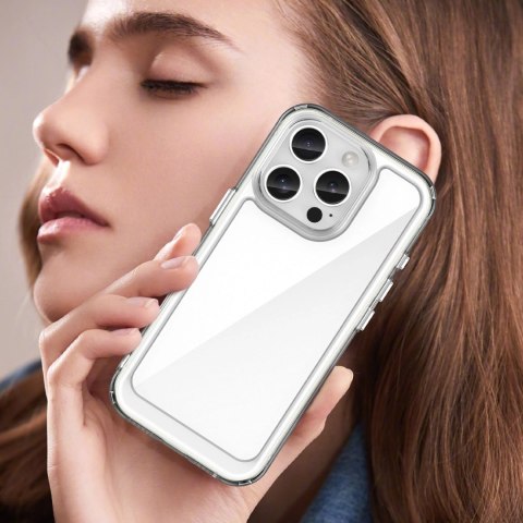 Etui Outer Space Case z żelową ramką do iPhone 16 Pro Max - przezroczyste Etui Outer Space Case z żelową ramką do iPhone 16 Pro Max - przezroczyste