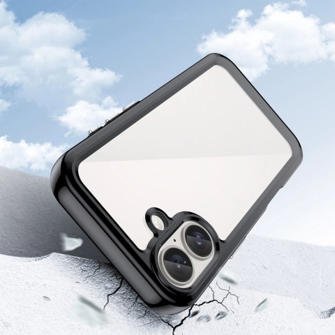 Etui Outer Space Case z żelową ramką do iPhone 16 - czarne Etui Outer Space Case z żelową ramką do iPhone 16 - czarne