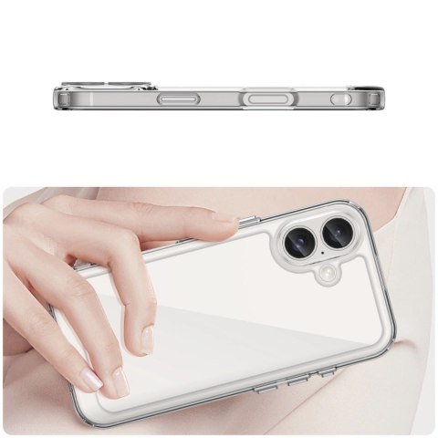 Etui Outer Space Case z żelową ramką do iPhone 16 - przezroczyste Etui Outer Space Case z żelową ramką do iPhone 16 - przezroczyste