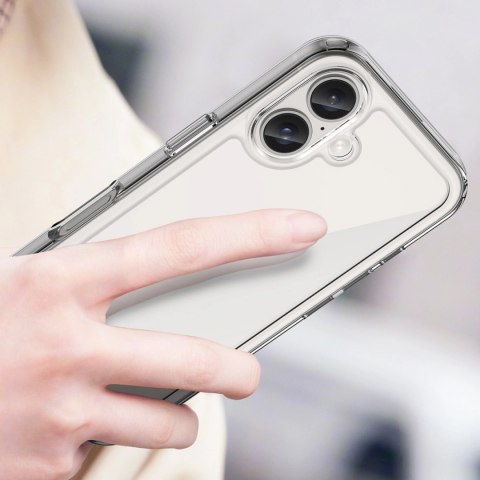 Etui Outer Space Case z żelową ramką do iPhone 16 - przezroczyste Etui Outer Space Case z żelową ramką do iPhone 16 - przezroczyste