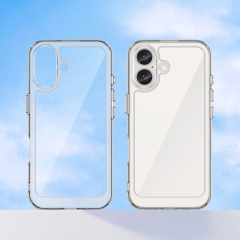 Etui Outer Space Case z żelową ramką do iPhone 16 - przezroczyste Etui Outer Space Case z żelową ramką do iPhone 16 - przezroczyste