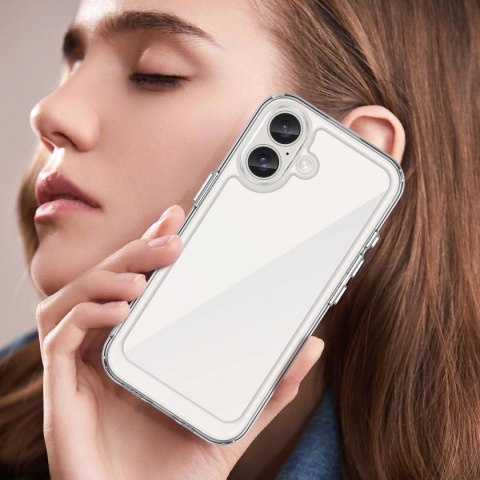 Etui Outer Space Case z żelową ramką do iPhone 16 - przezroczyste Etui Outer Space Case z żelową ramką do iPhone 16 - przezroczyste
