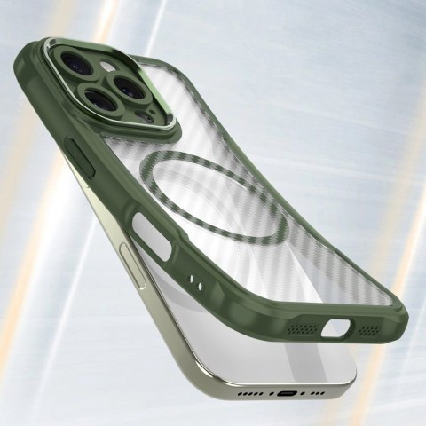 Etui silikonowe Leading Series MagSafe do iPhone 16 Pro - zielone Etui silikonowe Leading Series MagSafe do iPhone 16 Pro - zielone