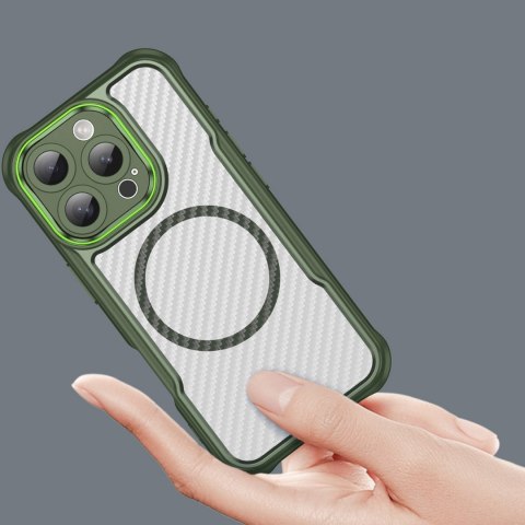 Etui silikonowe Leading Series MagSafe do iPhone 16 Pro - zielone Etui silikonowe Leading Series MagSafe do iPhone 16 Pro - zielone