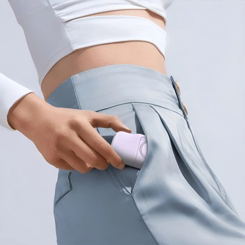 Mini powerbank Wozinsky WF16-YLS 5000mAh 15W Lightning z wbudowanym kablem USB-C i ładowarką do Apple Watch - fioletowy Mini powerbank Wozinsky WF16-YLS 5000mAh 15W Lightning z wbudowanym kablem USB-C i ładowarką do Apple Watch - fioletowy