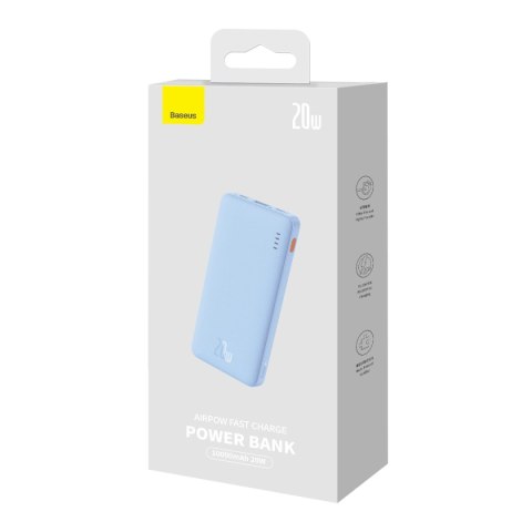 Powerbank Baseus Airpow 20W 10000mAh - niebieski Powerbank Baseus Airpow 20W 10000mAh - niebieski