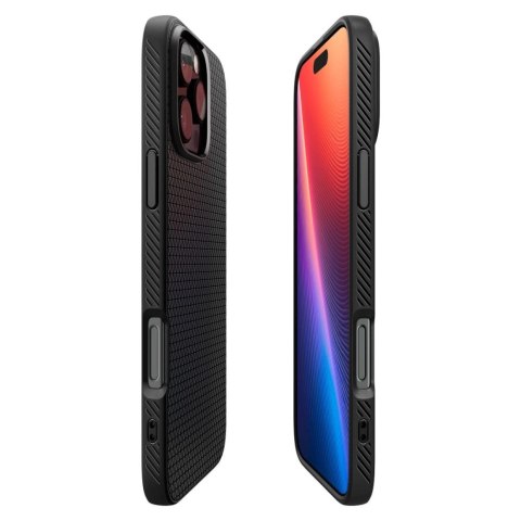 Etui Spigen Liquid Air na iPhone 16 Pro - czarne Etui Spigen Liquid Air na iPhone 16 Pro - czarne