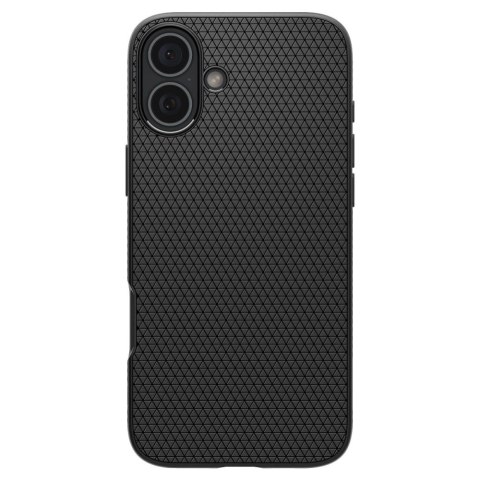 Etui Spigen Liquid Air na iPhone 16 - czarne Etui Spigen Liquid Air na iPhone 16 - czarne