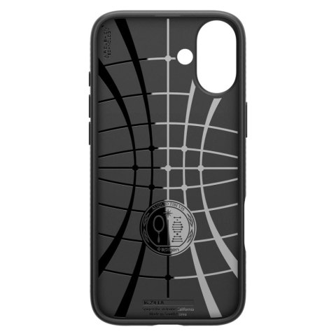Etui Spigen Liquid Air na iPhone 16 - czarne Etui Spigen Liquid Air na iPhone 16 - czarne