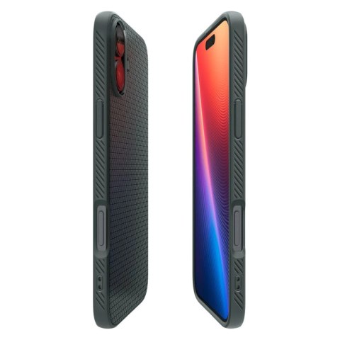 Etui Spigen Liquid Air na iPhone 16 - zielone Etui Spigen Liquid Air na iPhone 16 - zielone