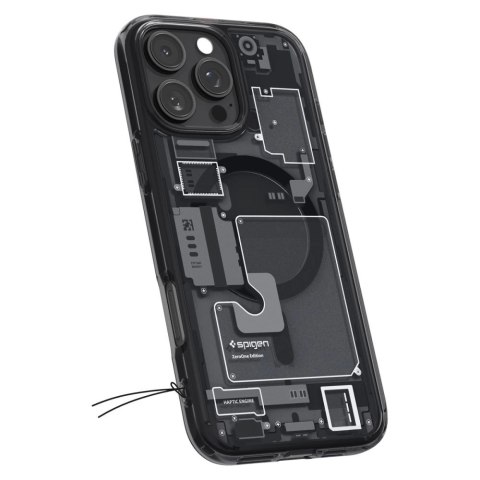 Etui Spigen Ultra Hybrid Mag Zero One z MagSafe na iPhone 16 Pro - ciemnoszare Etui Spigen Ultra Hybrid Mag Zero One z MagSafe na iPhone 16 Pro - ciemnoszare