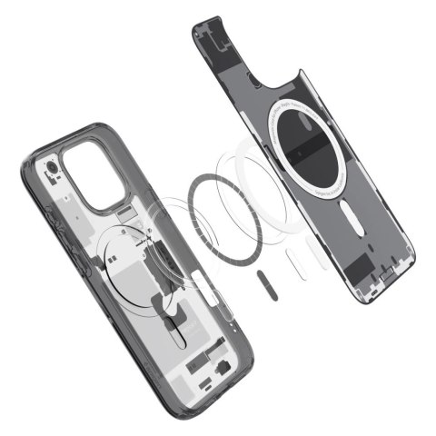 Etui Spigen Ultra Hybrid Mag Zero One z MagSafe na iPhone 16 Pro - ciemnoszare Etui Spigen Ultra Hybrid Mag Zero One z MagSafe na iPhone 16 Pro - ciemnoszare