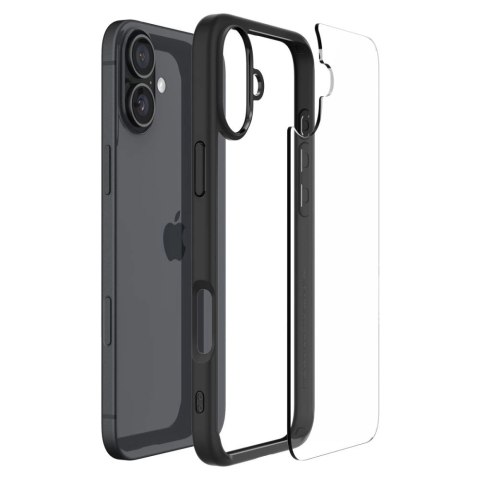 Etui Spigen Ultra Hybrid na iPhone 16 - czarny mat Etui Spigen Ultra Hybrid na iPhone 16 - czarny mat