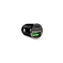 Ładowarka samochodowa Puro Mini 30W Power Delivery USB-C USB-A - czarna Ładowarka samochodowa Puro Mini 30W Power Delivery USB-C USB-A - czarna