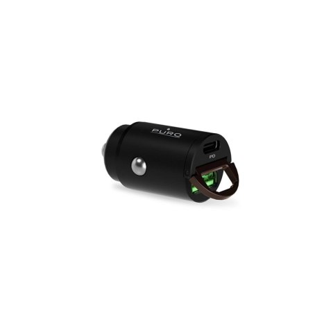 Ładowarka samochodowa Puro Mini 30W Power Delivery USB-C USB-A - czarna Ładowarka samochodowa Puro Mini 30W Power Delivery USB-C USB-A - czarna