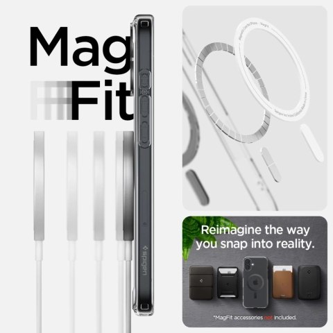Spigen Ultra Hybrid MagSafe Carbon Fiber na iPhone 16 - ciemnoszare Spigen Ultra Hybrid MagSafe Carbon Fiber na iPhone 16 - ciemnoszare