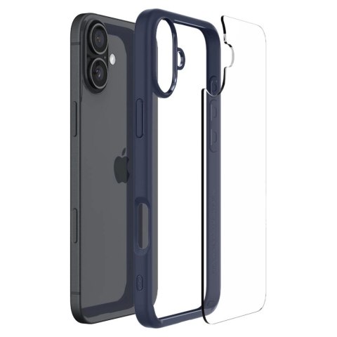 Spigen Ultra Hybrid MagSafe na iPhone 16 - niebieskie Spigen Ultra Hybrid MagSafe na iPhone 16 - niebieskie
