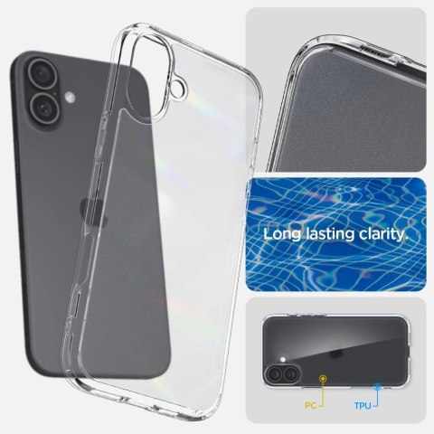 Spigen Ultra Hybrid na iPhone 16 - przezroczyste Spigen Ultra Hybrid na iPhone 16 - przezroczyste