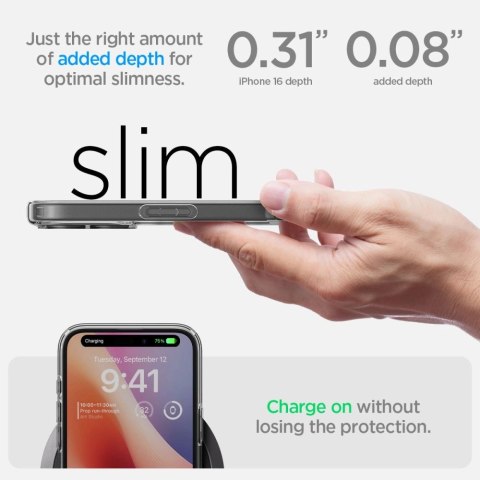 Spigen Ultra Hybrid na iPhone 16 - przezroczyste Spigen Ultra Hybrid na iPhone 16 - przezroczyste