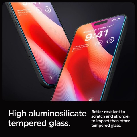 Szkło hartowane Spigen Glas.tR EZ Fit na iPhone 16 Pro Max - 2 szt. Szkło hartowane Spigen Glas.tR EZ Fit na iPhone 16 Pro Max - 2 szt.