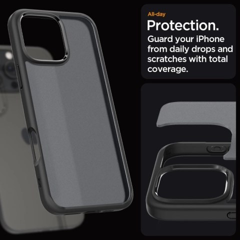 Etui Spigen Ultra Hybrid na iPhone 16 Pro Max - czarne Etui Spigen Ultra Hybrid na iPhone 16 Pro Max - czarne