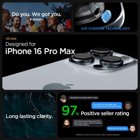 Etui Spigen Ultra Hybrid na iPhone 16 Pro Max - przezroczyste Etui Spigen Ultra Hybrid na iPhone 16 Pro Max - przezroczyste