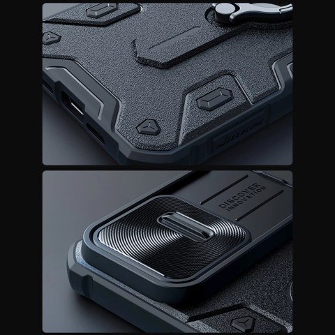Etui pancerne Nillkin CamShield Armor Case do iPhone 15 Pro Max - czarne Etui pancerne Nillkin CamShield Armor Case do iPhone 15 Pro Max - czarne