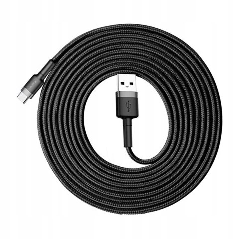Kabel Baseus Halo USB-A - USB-C 2A 3m - czarny Kabel Baseus Halo USB-A - USB-C 2A 3m - czarny