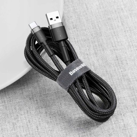 Kabel Baseus Halo USB-A - USB-C 2A 3m - czarny Kabel Baseus Halo USB-A - USB-C 2A 3m - czarny