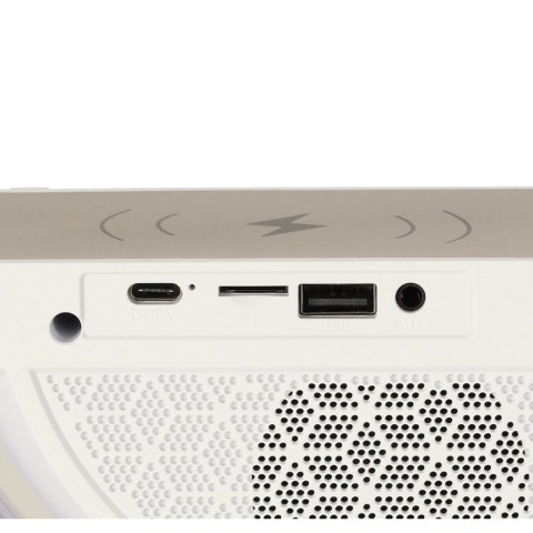 Lampka LED RGB ładowarka indukcyjna radio budzik zegar Lampka LED RGB ładowarka indukcyjna radio budzik zegar