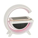 Lampka LED RGB ładowarka indukcyjna radio budzik zegar Lampka LED RGB ładowarka indukcyjna radio budzik zegar