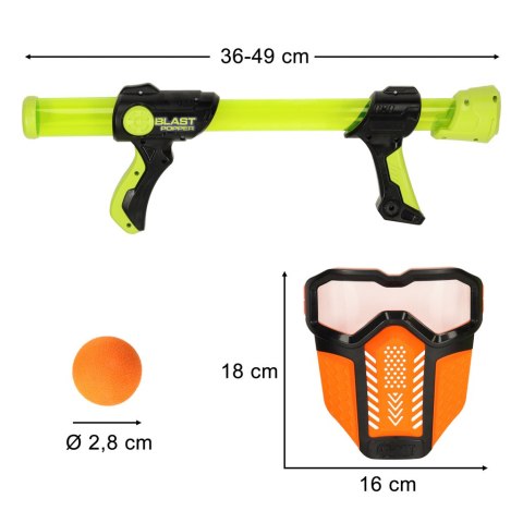 Pistolet na kulki piankowe x2 zestaw + maska ochronna x2 Pistolet na kulki piankowe x2 zestaw + maska ochronna x2