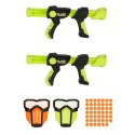 Pistolet na kulki piankowe x2 zestaw + maska ochronna x2 Pistolet na kulki piankowe x2 zestaw + maska ochronna x2