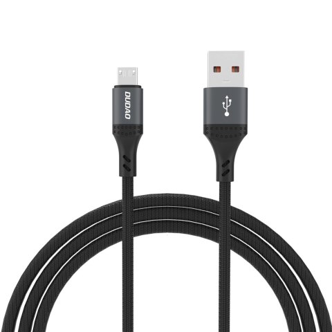 Kabel Dudao L3SM USB-A - MicroUSB 3A 1,2m z oplotem - czarny Kabel Dudao L3SM USB-A - MicroUSB 3A 1,2m z oplotem - czarny