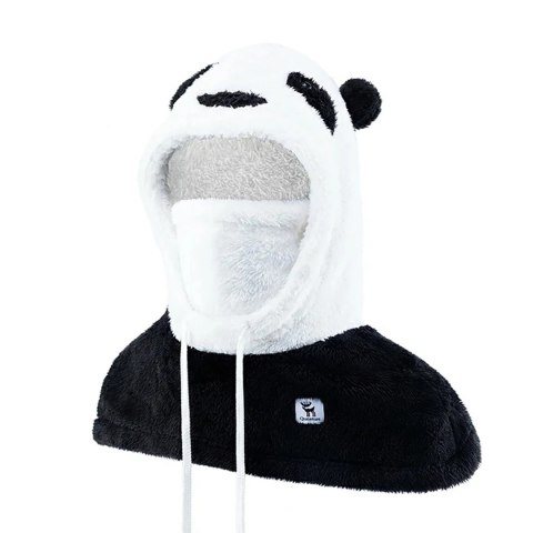 Kominiarka narciarska Qunature Panda dla dzieci/dorosłych rozmiar M - czarna/biała Kominiarka narciarska Qunature Panda dla dzieci/dorosłych rozmiar M - czarna/biała