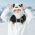 Kominiarka narciarska Qunature Panda dla dzieci/dorosłych rozmiar M - czarna/biała Kominiarka narciarska Qunature Panda dla dzieci/dorosłych rozmiar M - czarna/biała