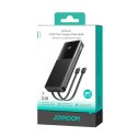 Powerbank Joyroom JR-PBF19 22.5W 10000mAh z dwoma wbudowanymi kablami - czarny